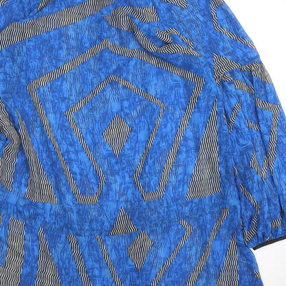 Womens UK Size 10 M&S Blue Basic Blouse