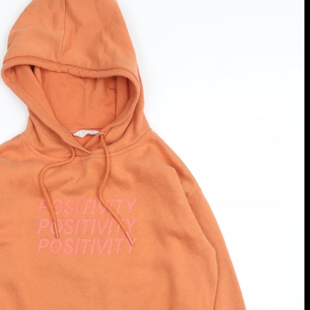 Primark Womens Orange   Pullover Hoodie Size XS