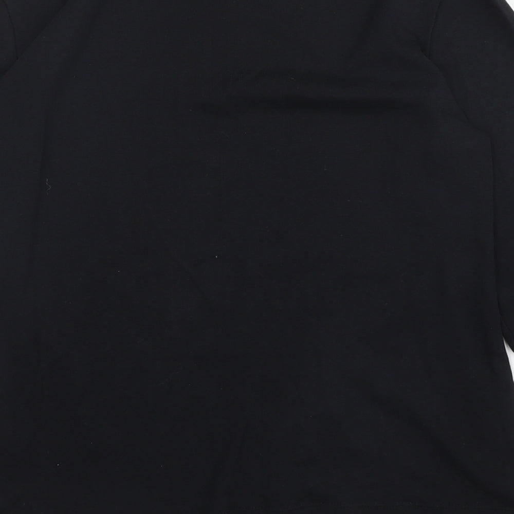 Papaya Womens Black   Basic T-Shirt Size 12