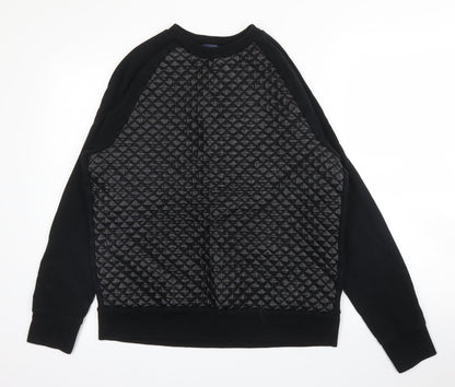Topman Mens Black   Pullover Jumper Size S