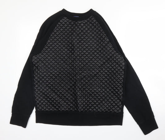 Topman Mens Black   Pullover Jumper Size S