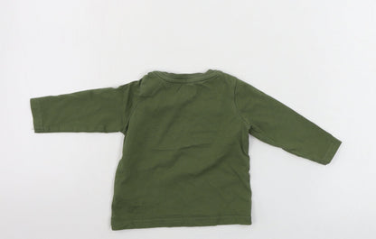 F&F  Boys Green   Basic T-Shirt Size 6-9 Months