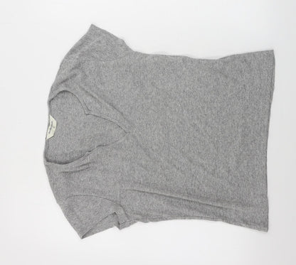 Womens UK Size 12 Dorothy Perkins Grey Basic T-Shirt