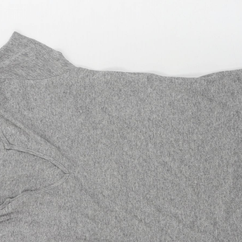 Womens UK Size 12 Dorothy Perkins Grey Basic T-Shirt