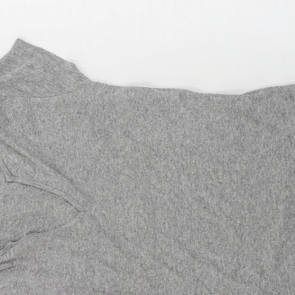 Womens UK Size 12 Dorothy Perkins Grey Basic T-Shirt