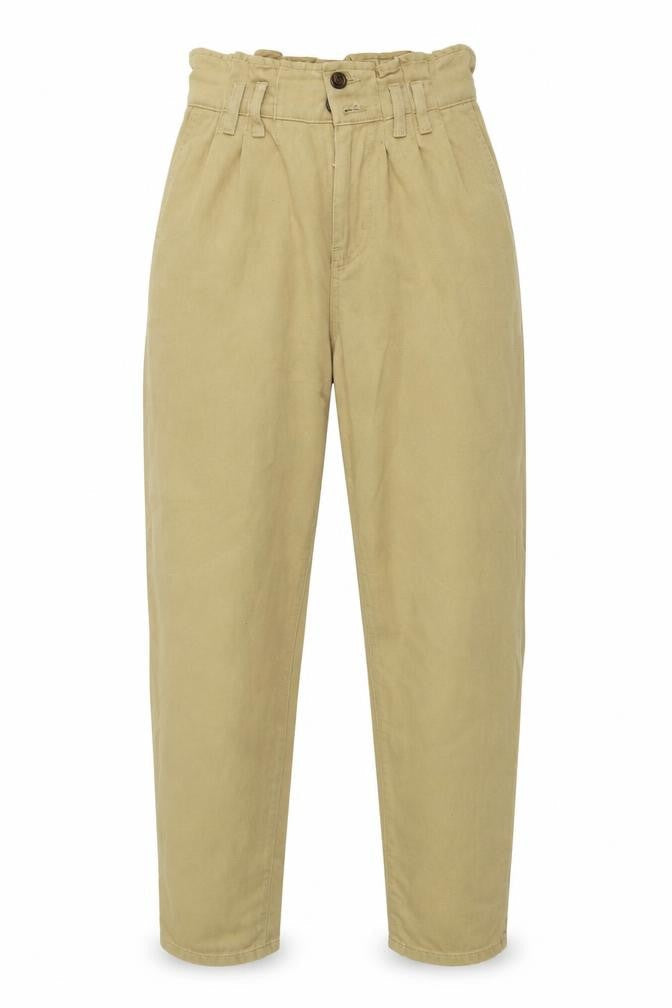 Front view of denim co women’s beige straight jeans, size UK 8, 26-inch leg