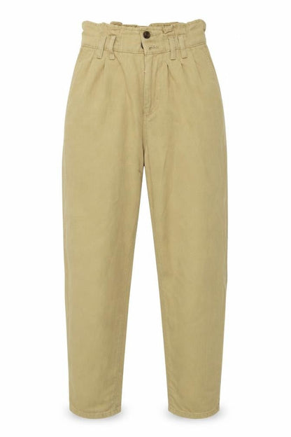 Front view of denim co women’s beige straight jeans, size UK 8, 26-inch leg