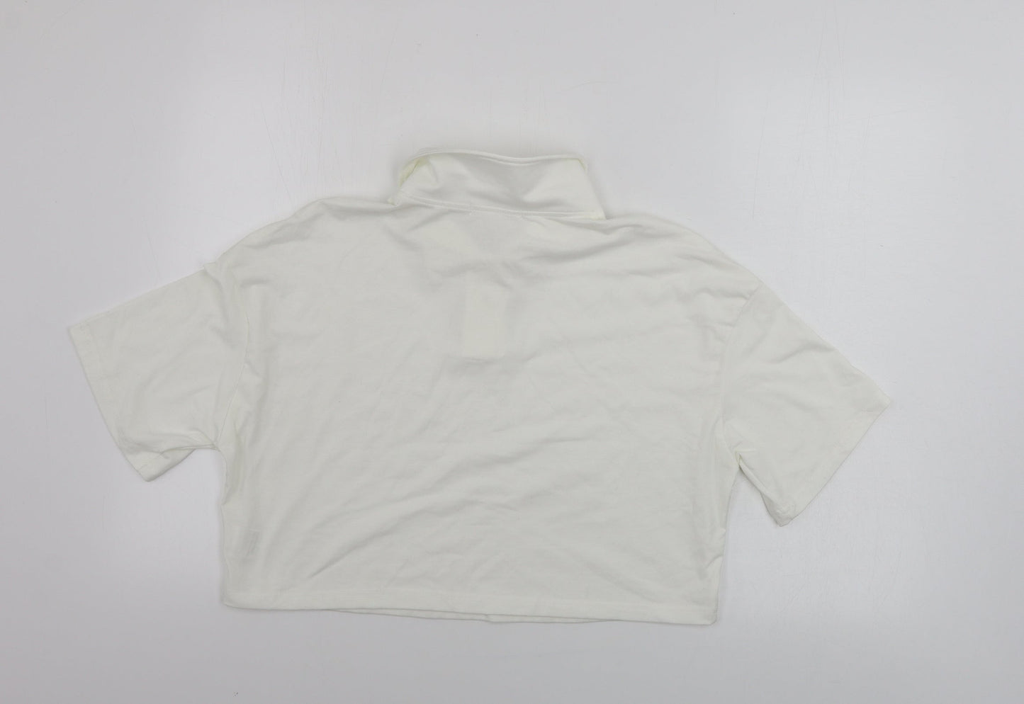Rome Womens Ivory   Cropped T-Shirt Size S
