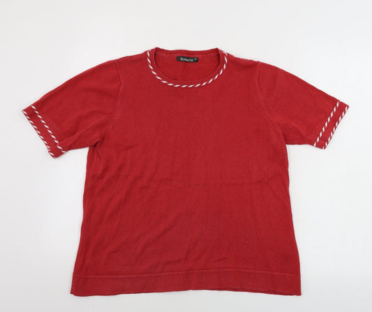 Womens UK Size M Bonmarché Red Pullover Jumper