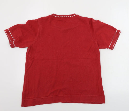 Womens UK Size M Bonmarché Red Pullover Jumper