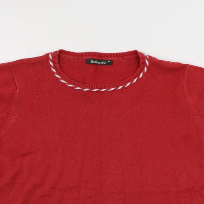 Womens UK Size M Bonmarché Red Pullover Jumper