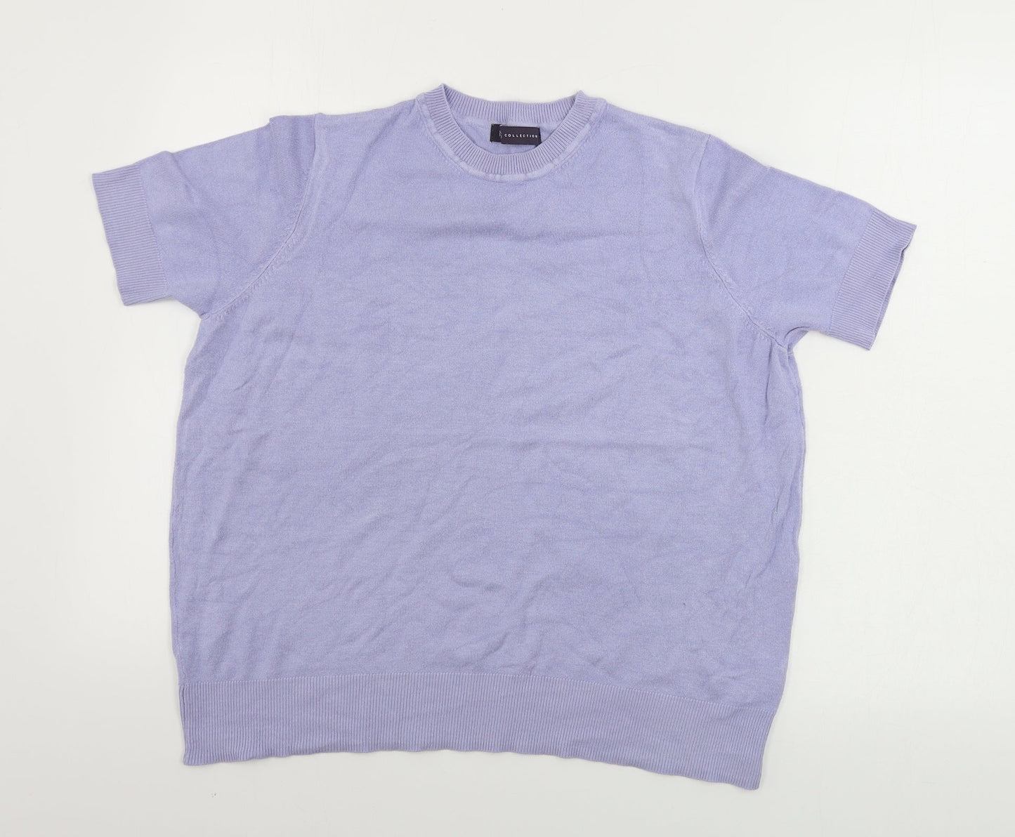 Womens UK Size 14 Marks and Spencer Purple Pullover Jumper