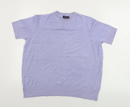 Womens UK Size 14 Marks and Spencer Purple Pullover Jumper