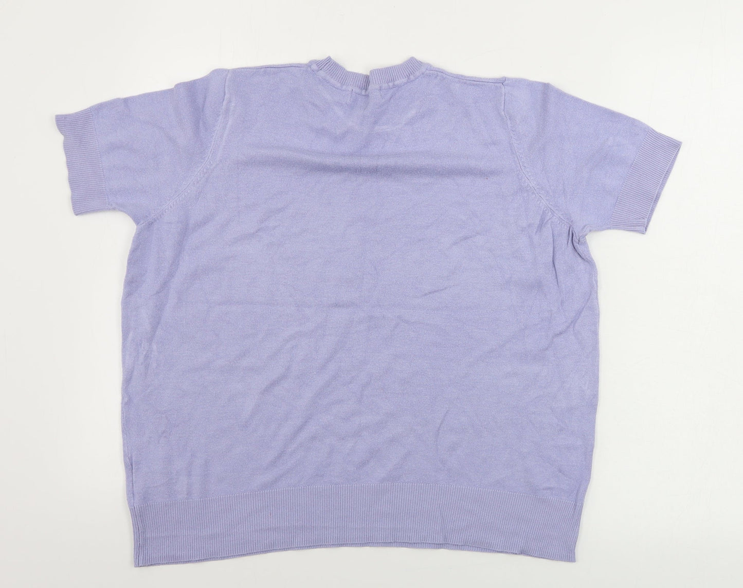 Womens UK Size 14 Marks and Spencer Purple Pullover Jumper