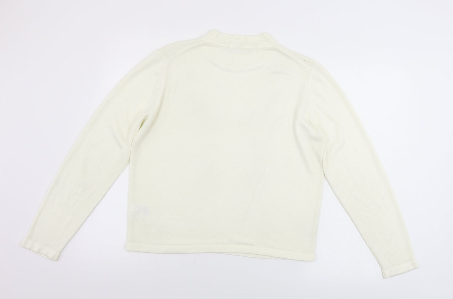 Womens UK Size 14 Marks and Spencer Ivory Pullover Jumper
