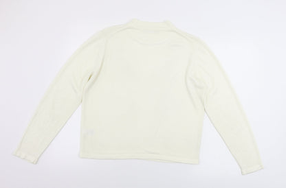 Womens UK Size 14 Marks and Spencer Ivory Pullover Jumper