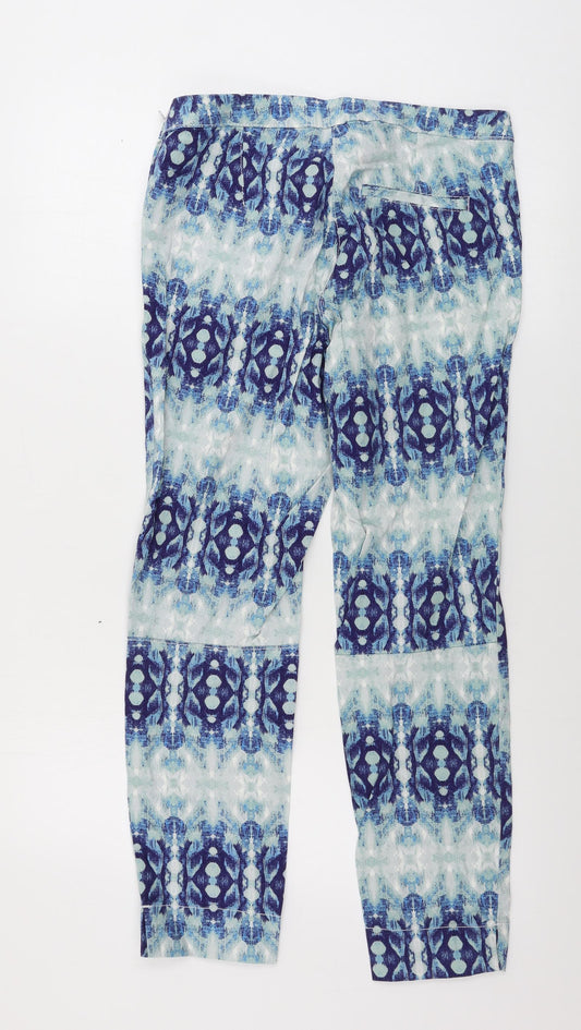 Womens UK Size 8 H&M Regular Fit  Blue Trousers