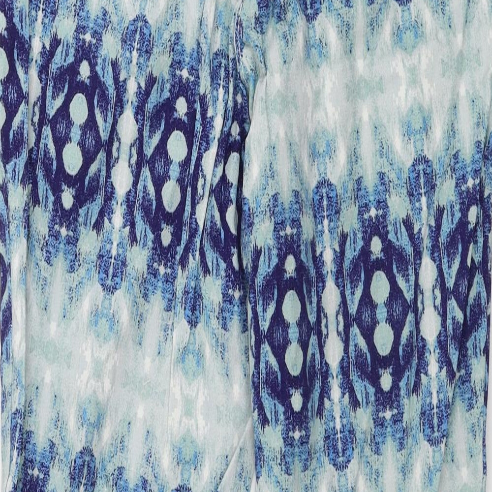 Womens UK Size 8 H&M Regular Fit  Blue Trousers