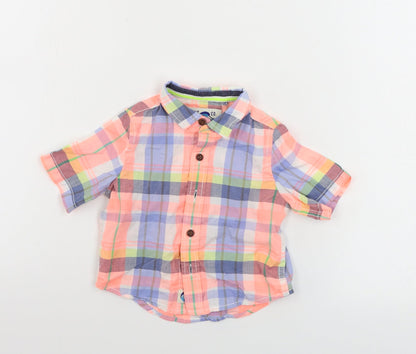 NEXT   White Check  Basic Button-Up Size 3-6 Months