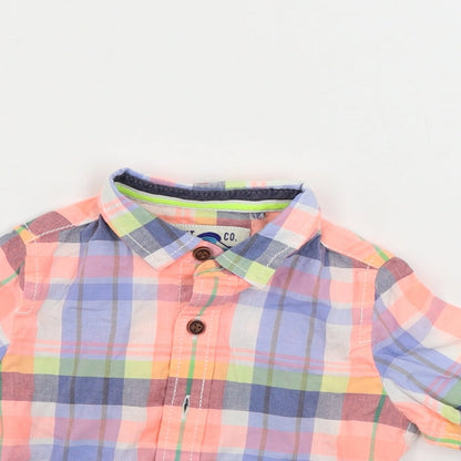 NEXT   White Check  Basic Button-Up Size 3-6 Months
