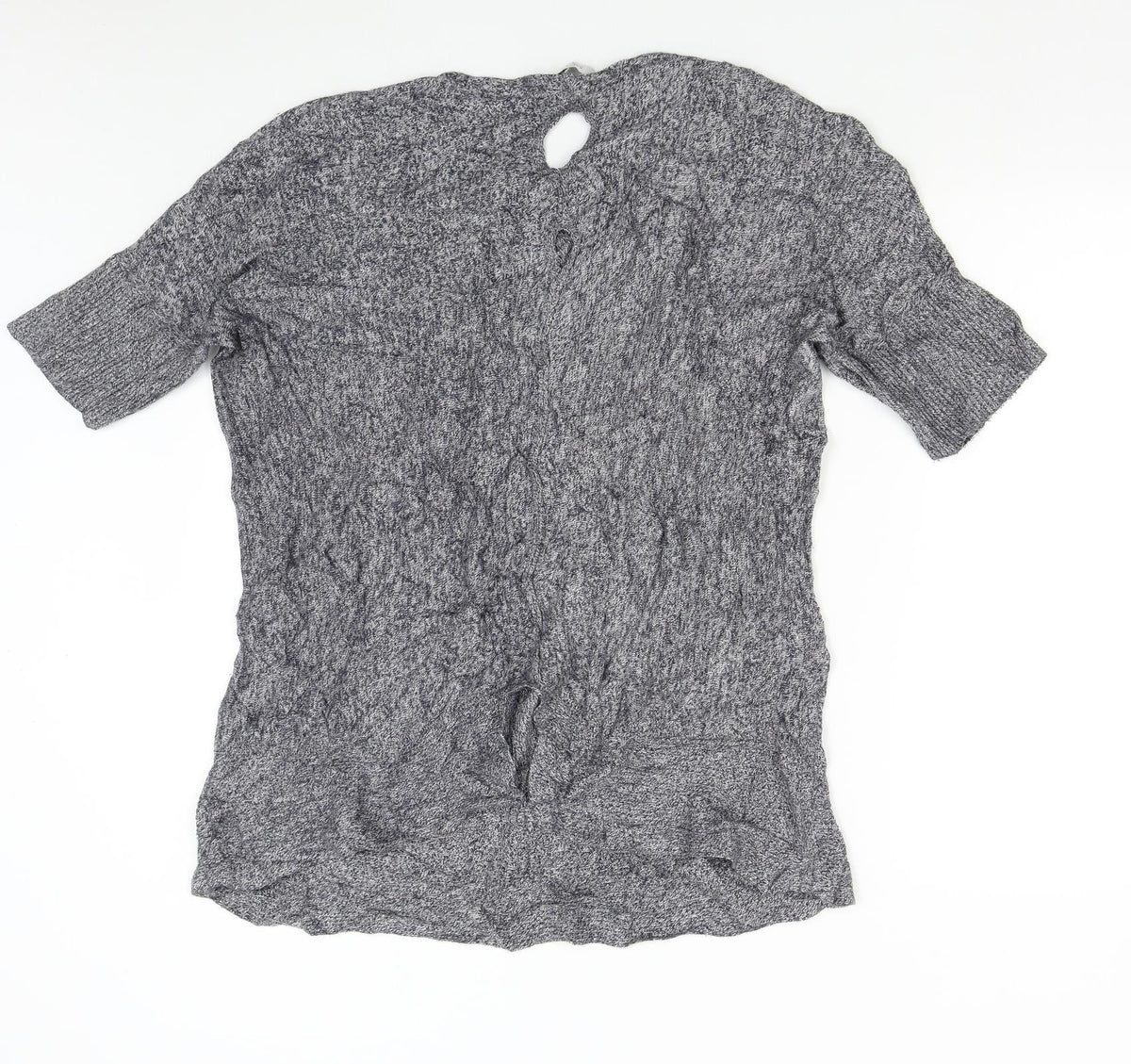 Back view of Great Plaind women’s grey knit jumper, size L