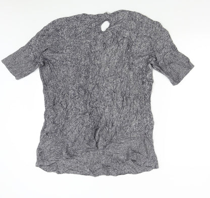 Back view of Great Plaind women’s grey knit jumper, size L
