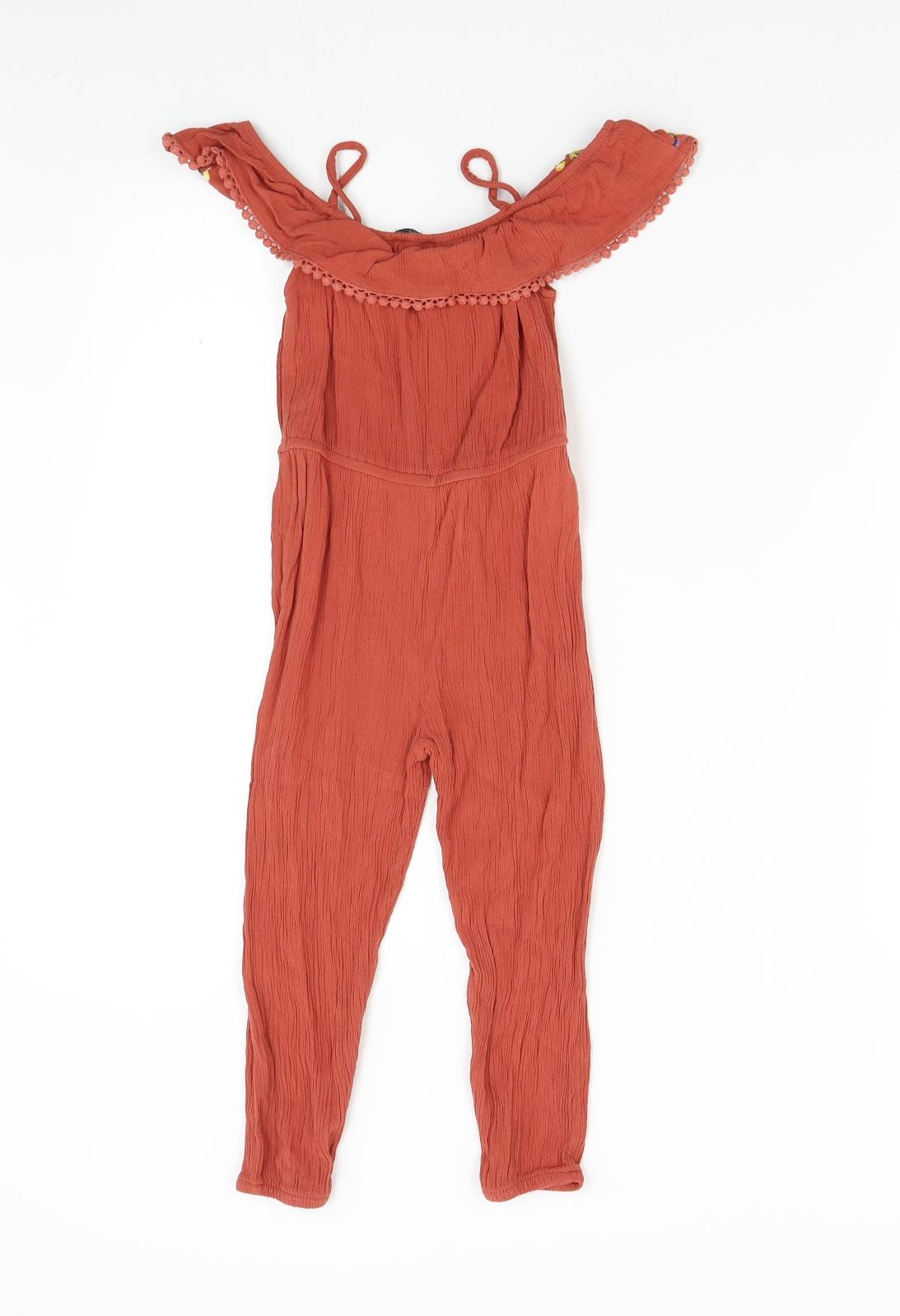 Primark Girls Orange   Jumpsuit One-Piece Size 4-5 Years
