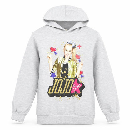Front view of Dgfstm boys’ grey pullover hoodie, size 10, years - jojo siwa