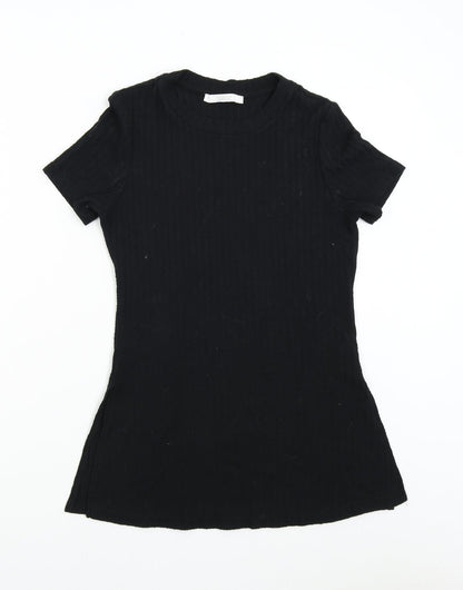 Womens UK Size S Michelle Keegan Black Basic T-Shirt