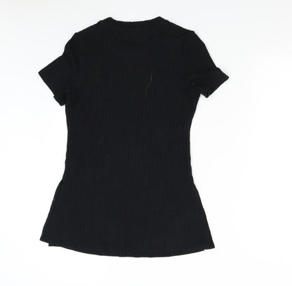 Womens UK Size S Michelle Keegan Black Basic T-Shirt