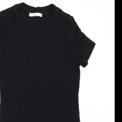 Womens UK Size S Michelle Keegan Black Basic T-Shirt
