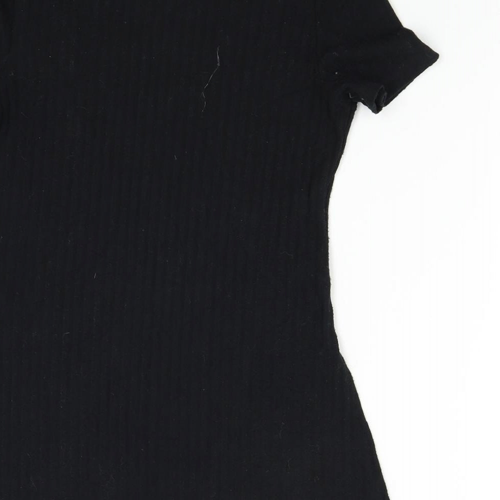 Womens UK Size S Michelle Keegan Black Basic T-Shirt