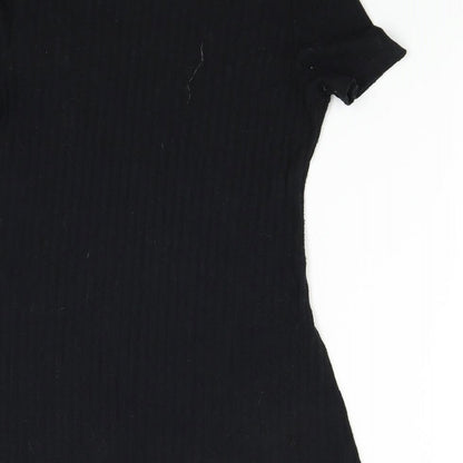 Womens UK Size S Michelle Keegan Black Basic T-Shirt
