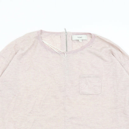 Womens UK Size 8 NEXT Pink Pullover Jumper