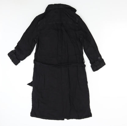 New Look Womens Black   Shirt Dress  Size 8