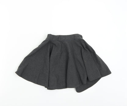 M&S Girls Grey   Mini Skirt Size 5-6 Years