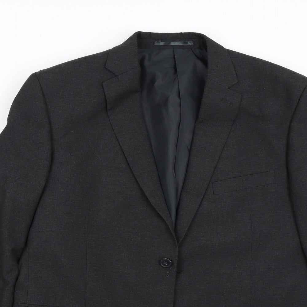 Mens UK Size 42 Karl Jackson Regular Grey Suit Jacket