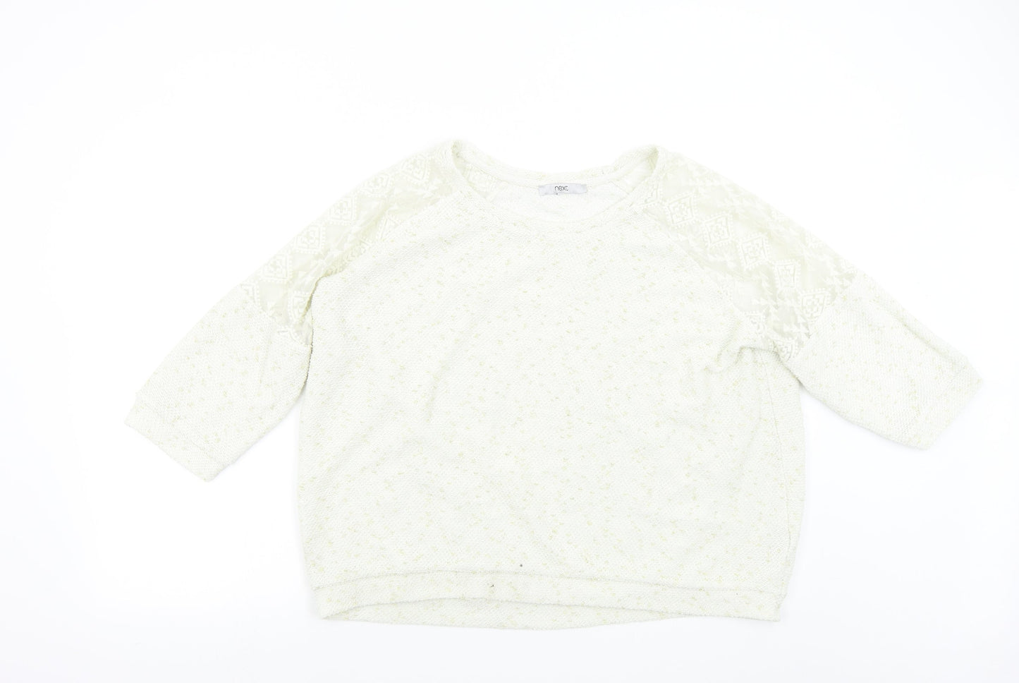 Womens UK Size 20 NEXT Ivory Pullover Jumper