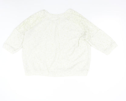 Womens UK Size 20 NEXT Ivory Pullover Jumper