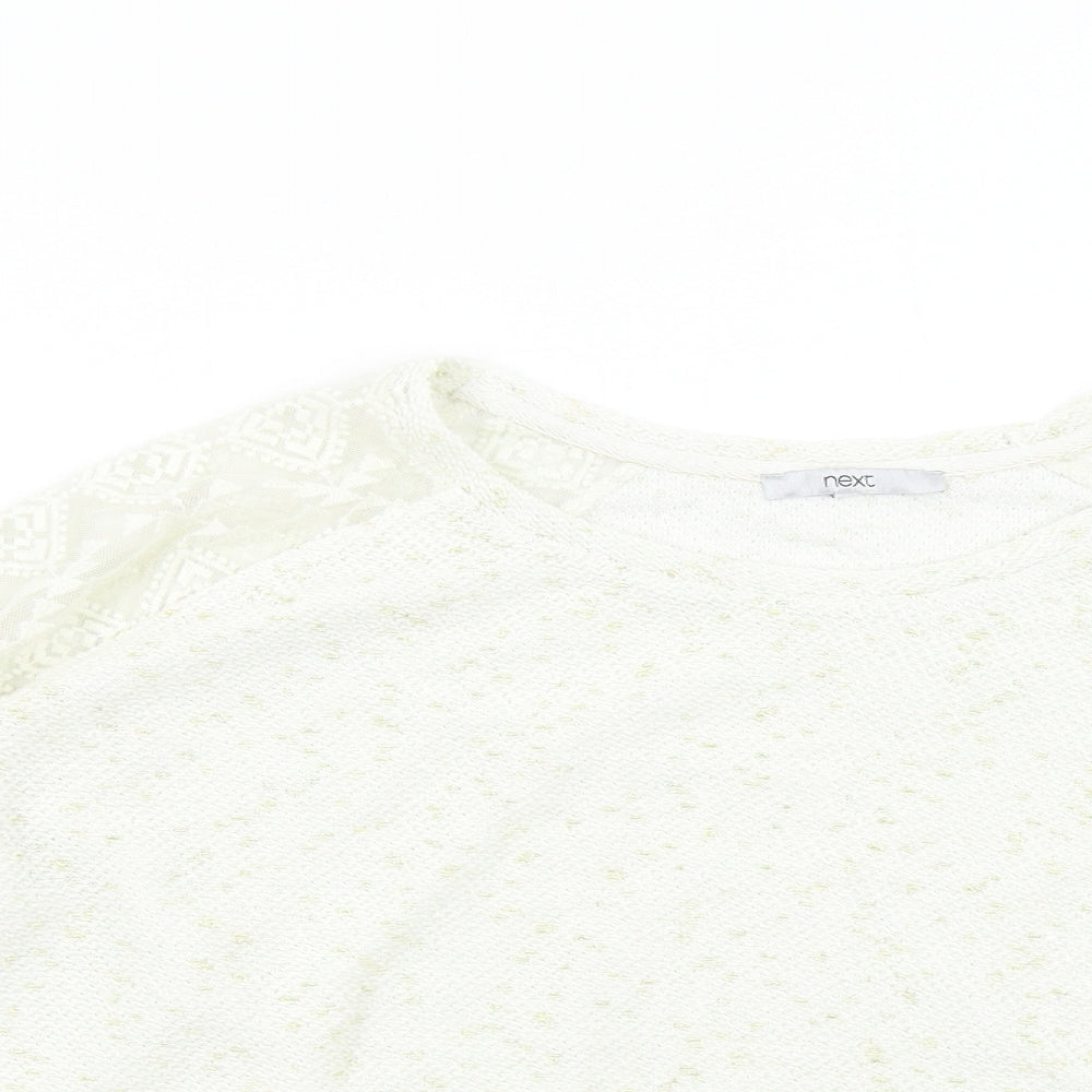 Womens UK Size 20 NEXT Ivory Pullover Jumper