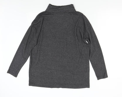 Womens UK Size 10 New Look Grey Pullover Jumper