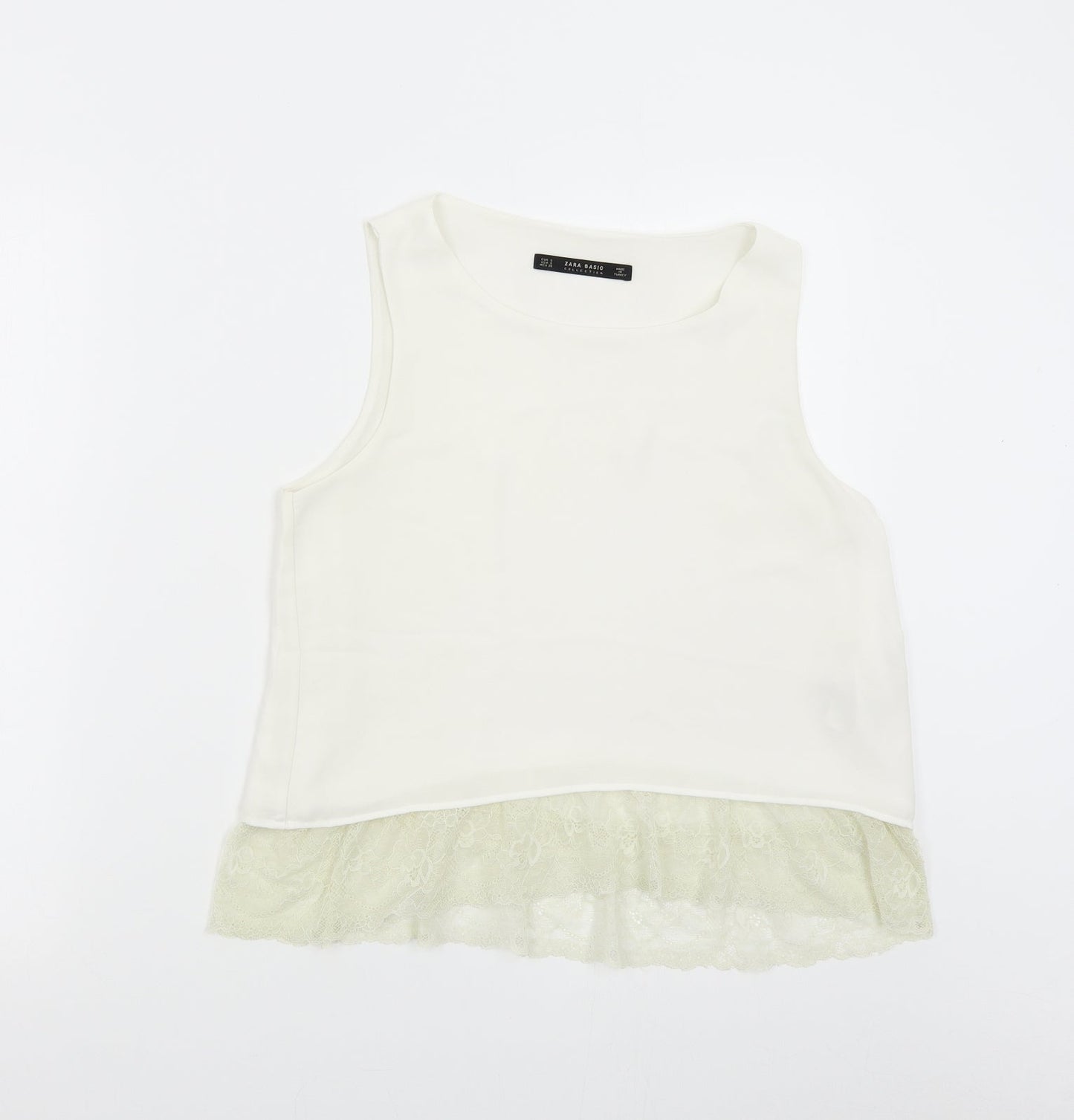 Womens UK Size S Zara Ivory Camisole Tank
