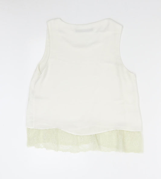 Womens UK Size S Zara Ivory Camisole Tank