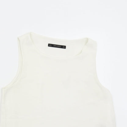 Womens UK Size S Zara Ivory Camisole Tank