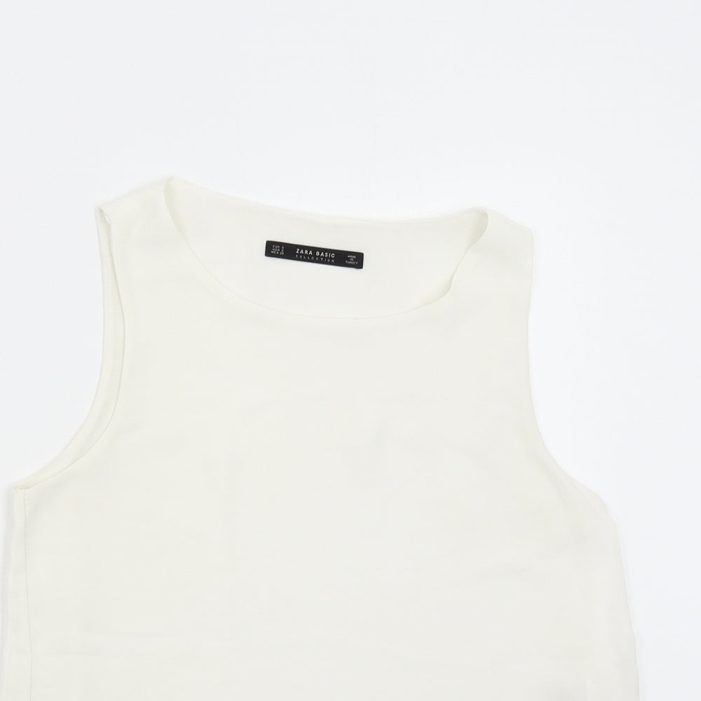 Womens UK Size S Zara Ivory Camisole Tank