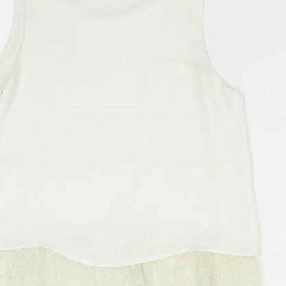 Womens UK Size S Zara Ivory Camisole Tank