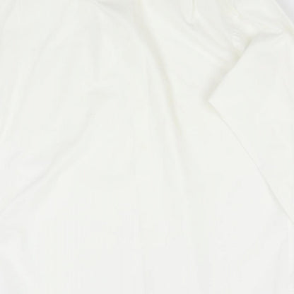 Mens UK Size 15.5 Pierre Balman Ivory  Button-Up Long Sleeve Casual Shirt