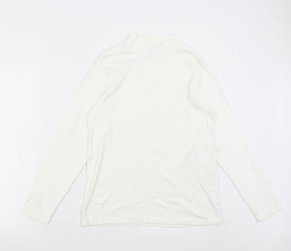 Cotton Traders Womens White   Basic T-Shirt Size 18