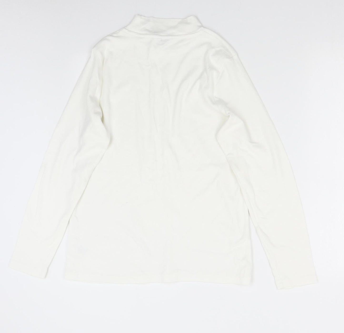 Cotton Traders Womens White   Basic T-Shirt Size 18