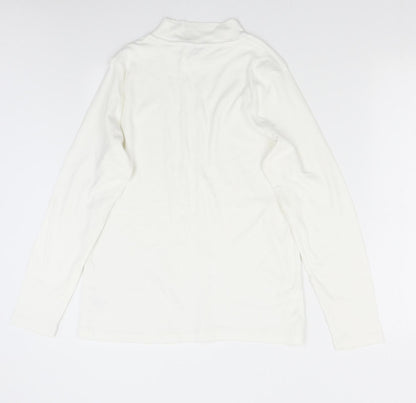 Cotton Traders Womens White   Basic T-Shirt Size 18